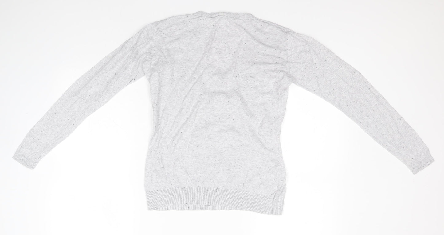 Womens UK Size 10 Warehouse Grey Pullover Jumper
