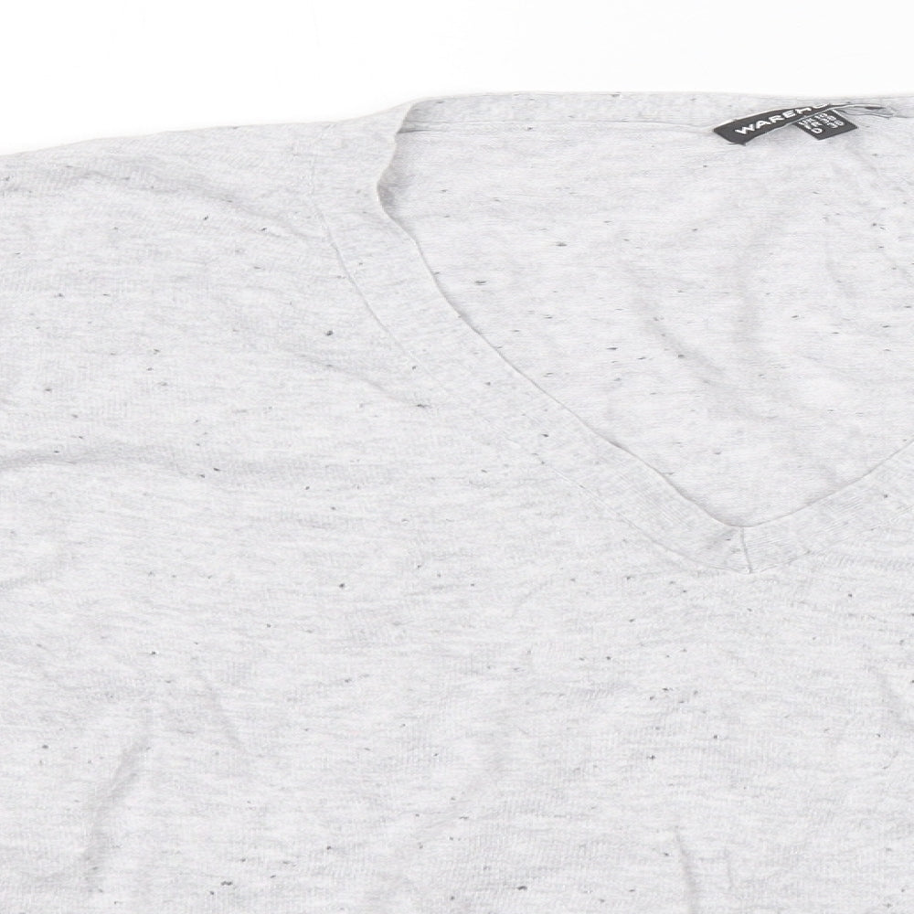 Womens UK Size 10 Warehouse Grey Pullover Jumper