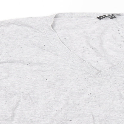Womens UK Size 10 Warehouse Grey Pullover Jumper