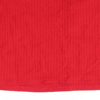 Primark Womens Red Round Neck  Polyester Pullover Jumper Size S   - Loungewear