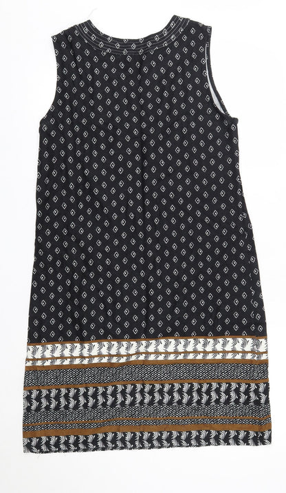 Nutmeg Womens Multicoloured Argyle/Diamond Viscose Tank Dress  Size 8  V-Neck