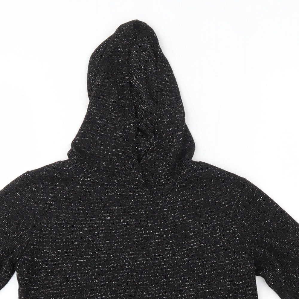 Jeff & Co Womens Black  Polyester Pullover Hoodie Size 8
