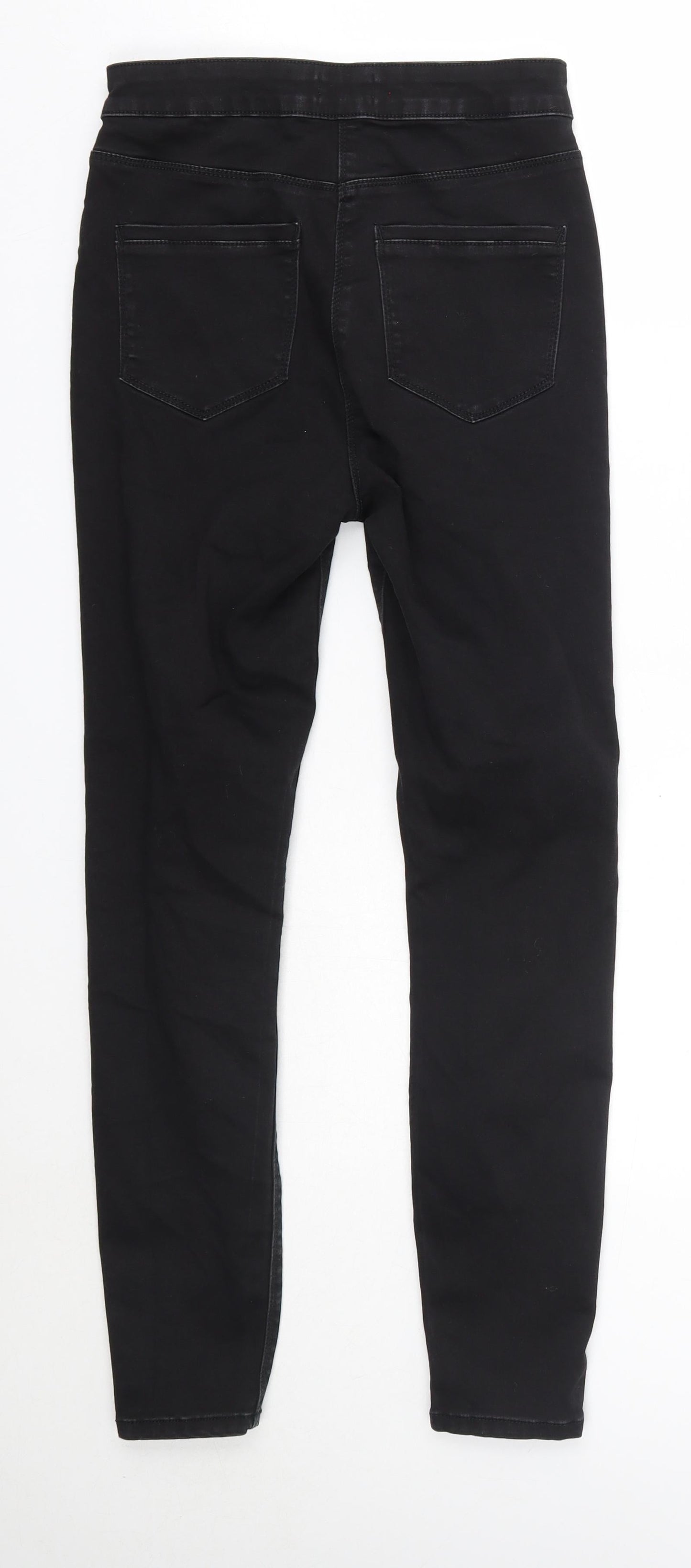 Matalan Womens Black  Cotton Skinny Jeans Size 10 L27 in Regular