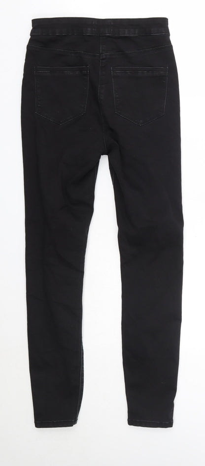 Matalan Womens Black  Cotton Skinny Jeans Size 10 L27 in Regular
