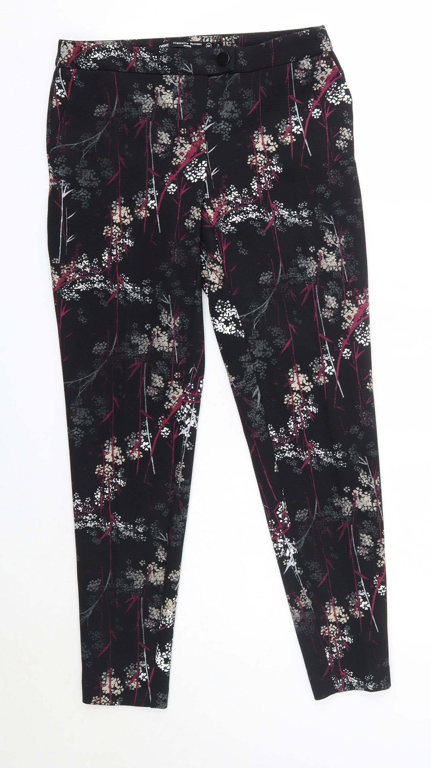 NEXT Womens Multicoloured Floral Polyester Dress Pants Trousers Size 6 L26 in Regular