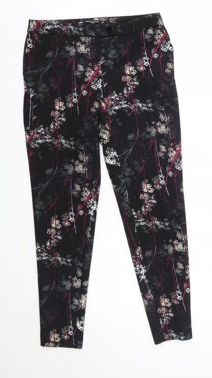 NEXT Womens Multicoloured Floral Polyester Dress Pants Trousers Size 6 L26 in Regular