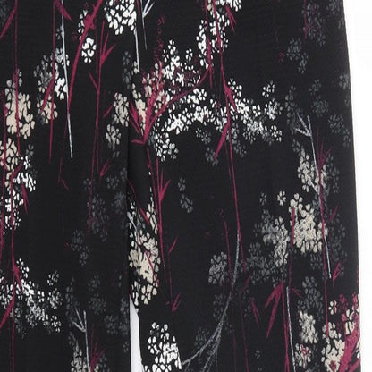 NEXT Womens Multicoloured Floral Polyester Dress Pants Trousers Size 6 L26 in Regular