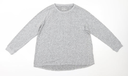 Primark Womens Grey Round Neck  Polyester Pullover Jumper Size XL