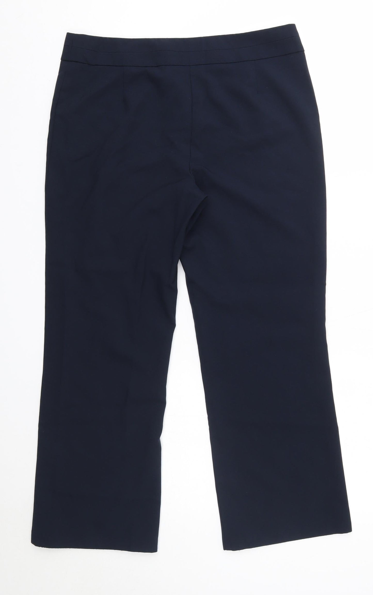 George Womens Blue  Polyester Dress Pants Trousers Size 12 L25 in Regular  - Extra Short