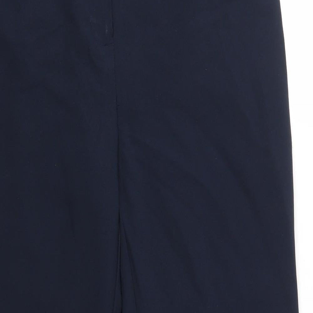 George Womens Blue  Polyester Dress Pants Trousers Size 12 L25 in Regular  - Extra Short