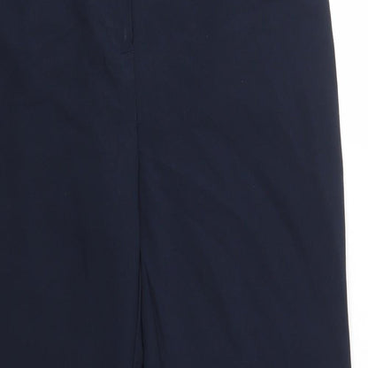 George Womens Blue  Polyester Dress Pants Trousers Size 12 L25 in Regular  - Extra Short