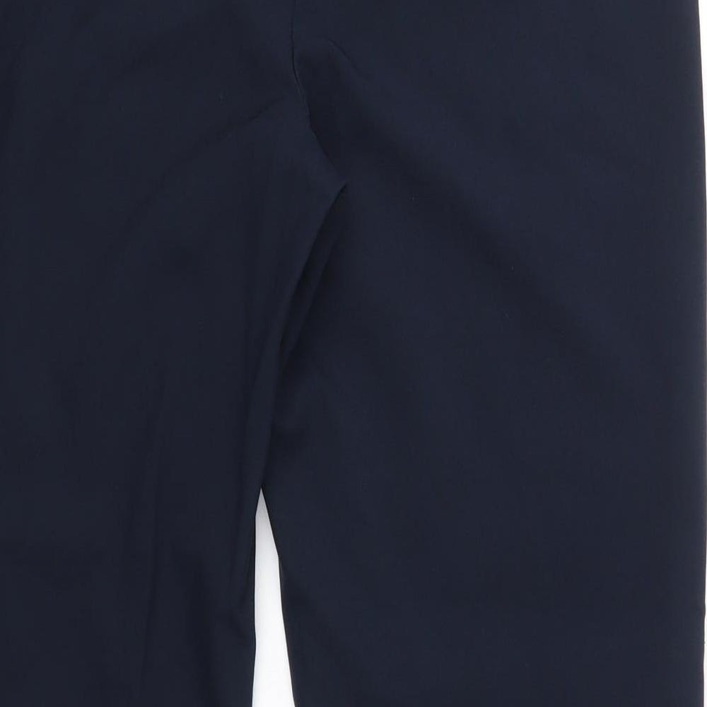 George Womens Blue  Polyester Dress Pants Trousers Size 12 L25 in Regular  - Extra Short