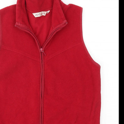 Womens UK Size M EWM Red Vest Jumper