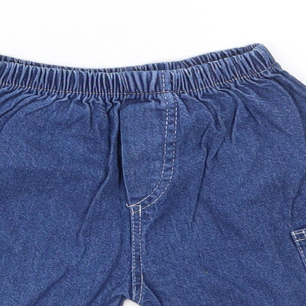 Preworn Baby Blue  100% Cotton Jogger Jeans Size 18-24 Months