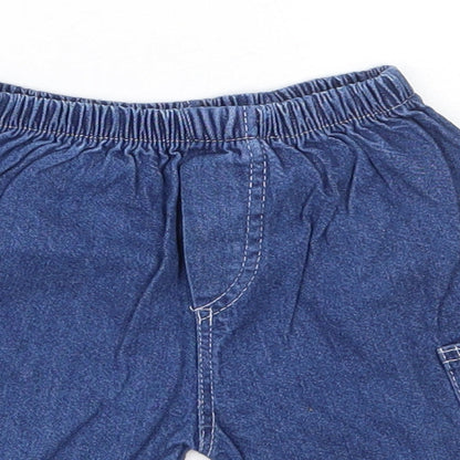 Preworn Baby Blue  100% Cotton Jogger Jeans Size 18-24 Months