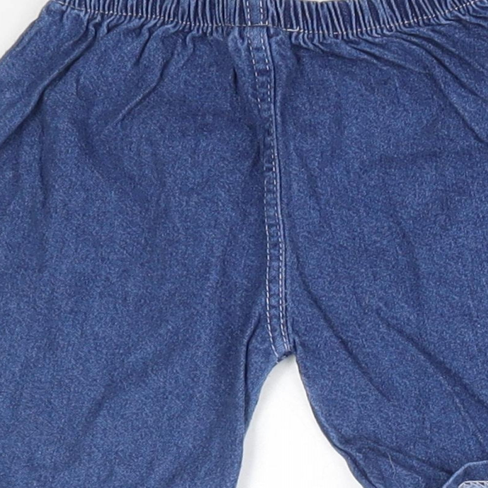 Preworn Baby Blue  100% Cotton Jogger Jeans Size 18-24 Months