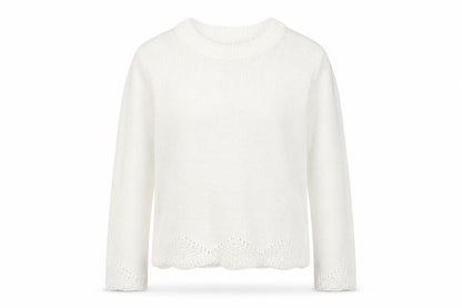 Womens UK Size L Primark White Pullover Jumper