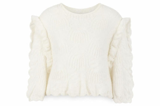Womens UK Size M David Emanuel Ivory Pullover Jumper
