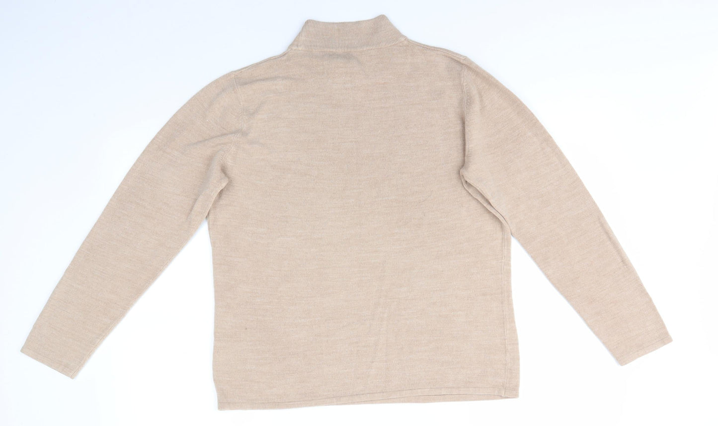 Womens UK Size M Preworn Beige Pullover Jumper