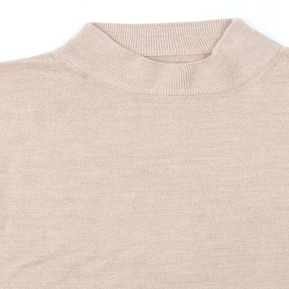 Womens UK Size M Preworn Beige Pullover Jumper