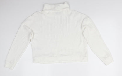 Womens UK Size M New Look Ivory Pullover Jumper