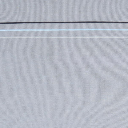 Easy Mens Grey Round Neck Striped Acrylic Pullover Jumper Size S   - Dark blue Light blue Grey Stripe