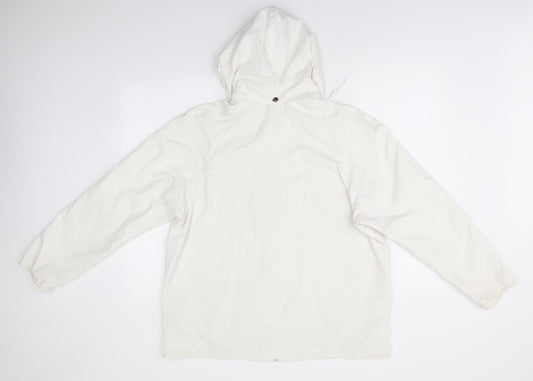 Preworn Womens White   Jacket Coat   Zip