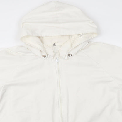 Preworn Womens White   Jacket Coat   Zip
