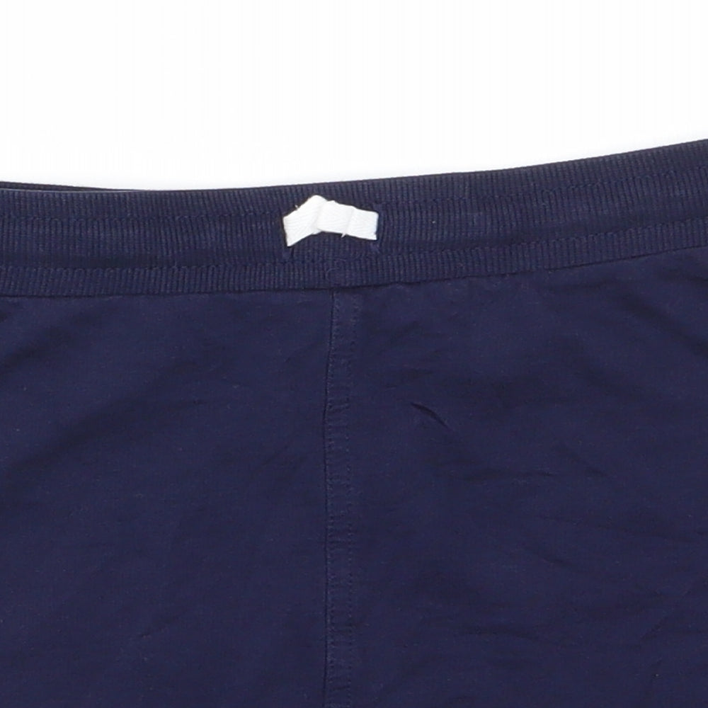 George Girls Blue  Cotton A-Line Skirt Size 9-10 Years  Regular Drawstring - Navy blue