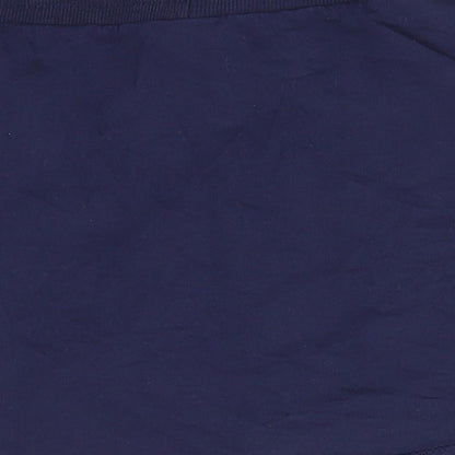 George Girls Blue  Cotton A-Line Skirt Size 9-10 Years  Regular Drawstring - Navy blue