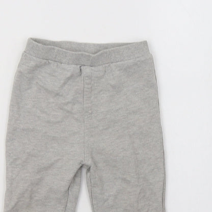 BHS Baby Grey  Cotton Jogger Trousers Size 12-18 Months   - Mickey