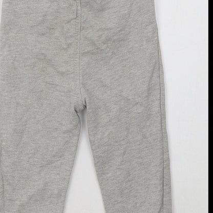 BHS Baby Grey  Cotton Jogger Trousers Size 12-18 Months   - Mickey