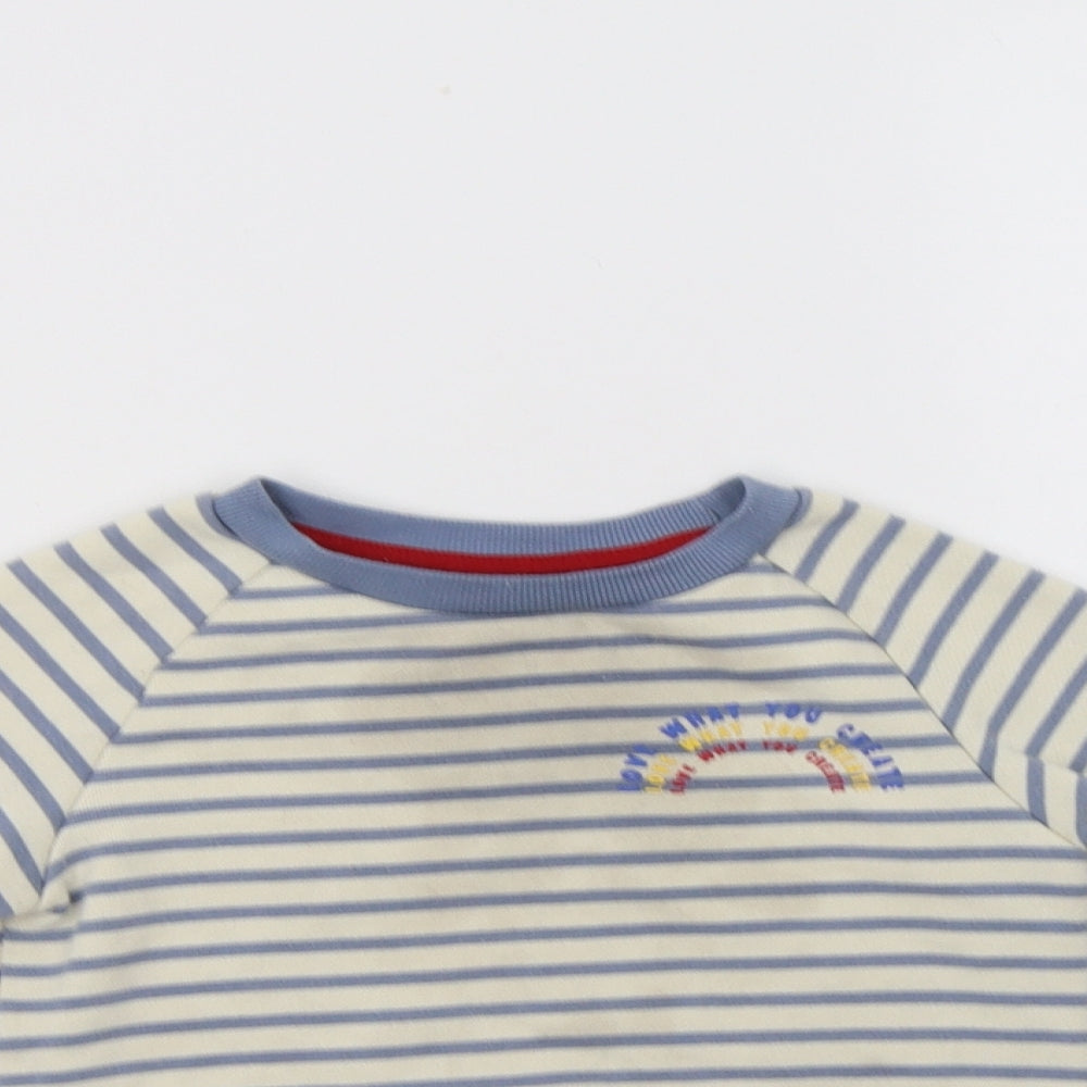 Primark Girls Ivory Striped Cotton Pullover Sweatshirt Size 2-3 Years   - Love What You Create