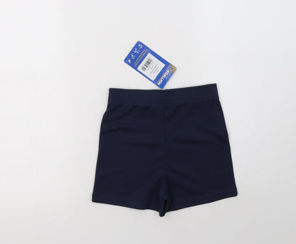 Medallion Womens Blue  Nylon Compression Shorts Size 6 L3 in Regular