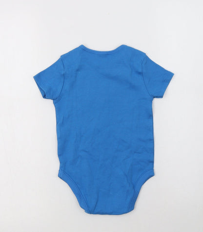 Pep & Co Baby Blue  Cotton Romper One-Piece Size 18-24 Months  Snap - Puppy