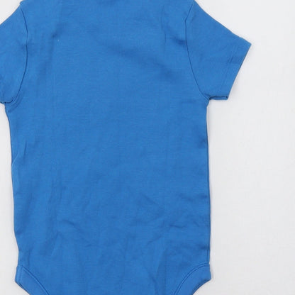 Pep & Co Baby Blue  Cotton Romper One-Piece Size 18-24 Months  Snap - Puppy