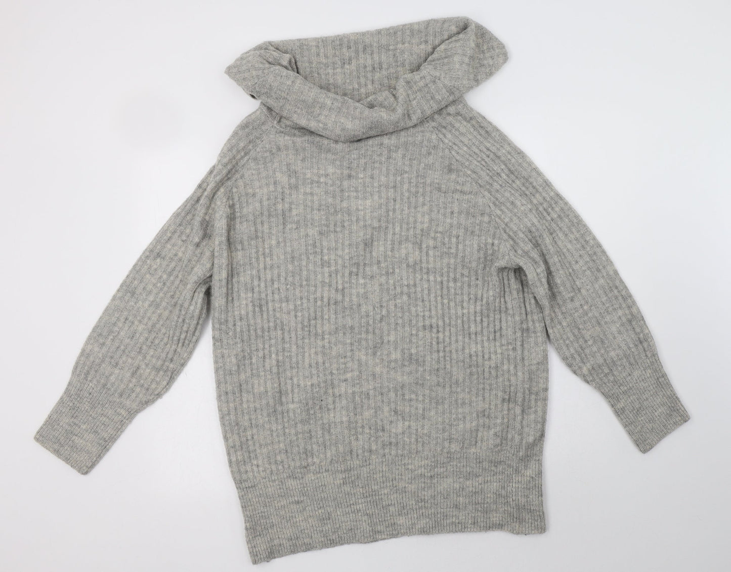Womens UK Size S Pull & Bear Grey Pullover Jumper