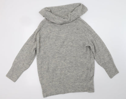 Womens UK Size S Pull & Bear Grey Pullover Jumper
