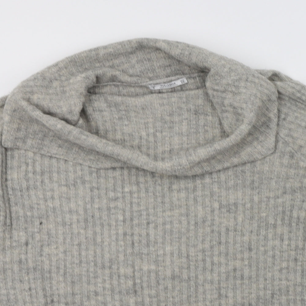 Womens UK Size S Pull & Bear Grey Pullover Jumper