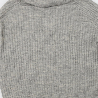 Womens UK Size S Pull & Bear Grey Pullover Jumper