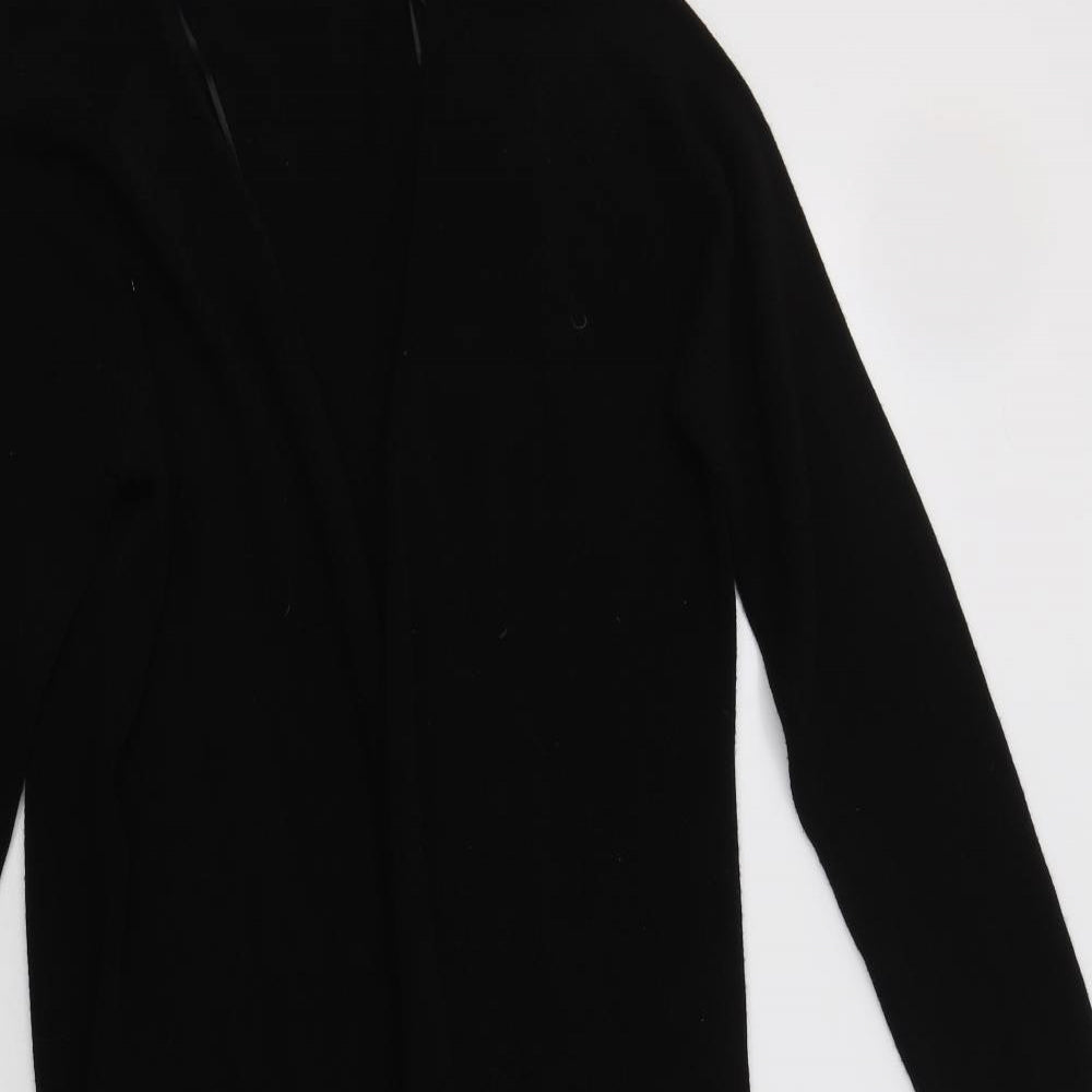 Heart & Soul Womens Black V-Neck  Acrylic Cardigan Jumper Size M