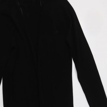 Heart & Soul Womens Black V-Neck  Acrylic Cardigan Jumper Size M