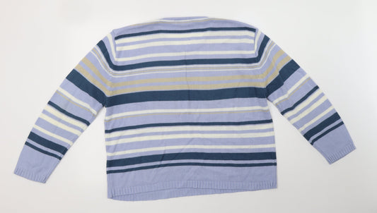 Womens UK Size M Bonmarché Blue Pullover Jumper