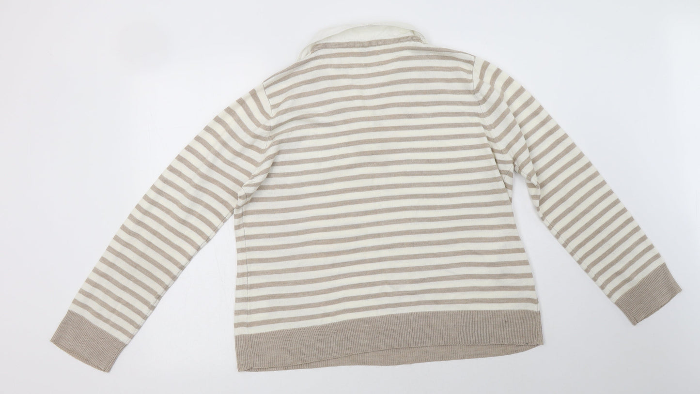 Womens UK Size 18 Editions Beige Pullover Jumper