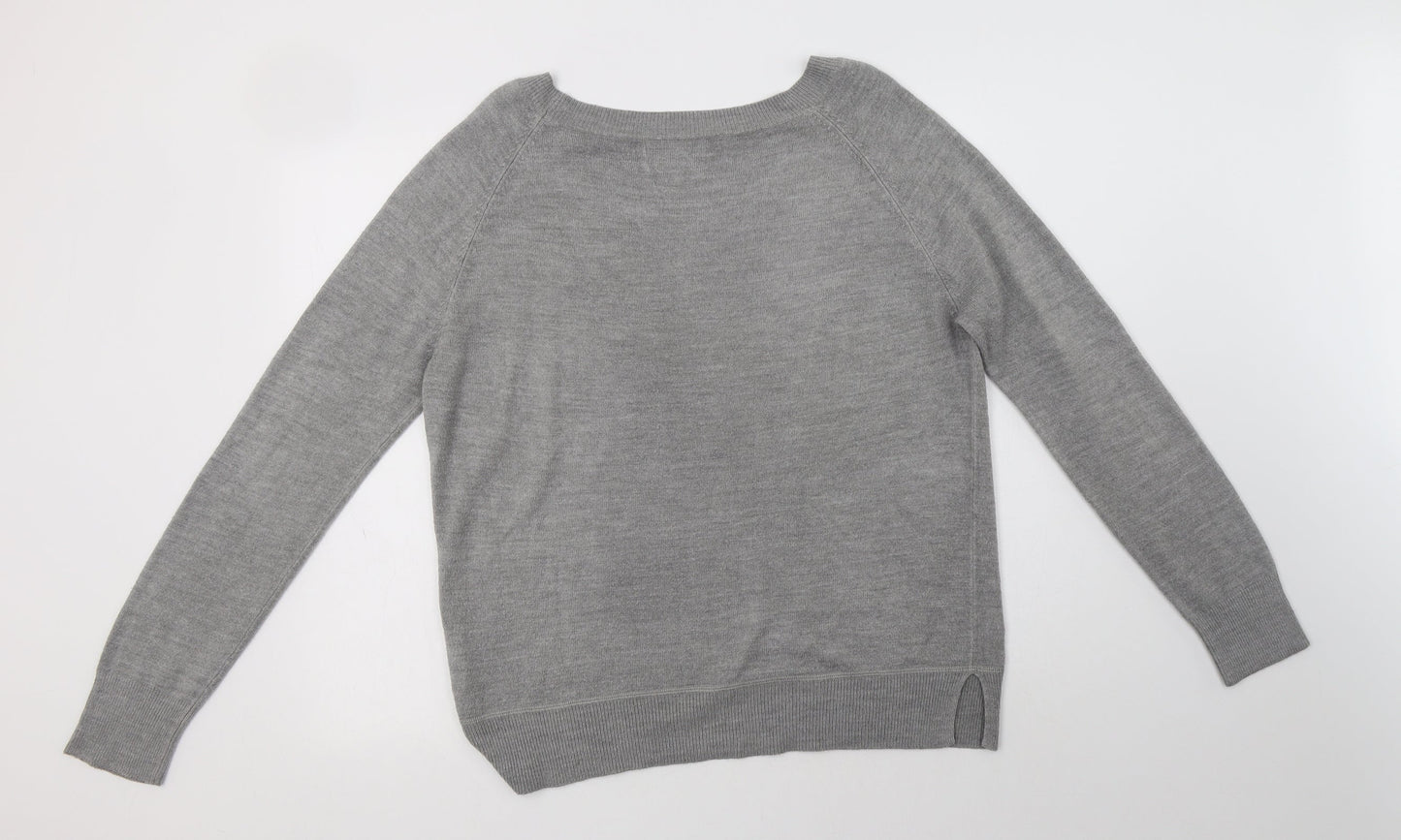 Womens UK Size 14 Papaya Grey Pullover Jumper