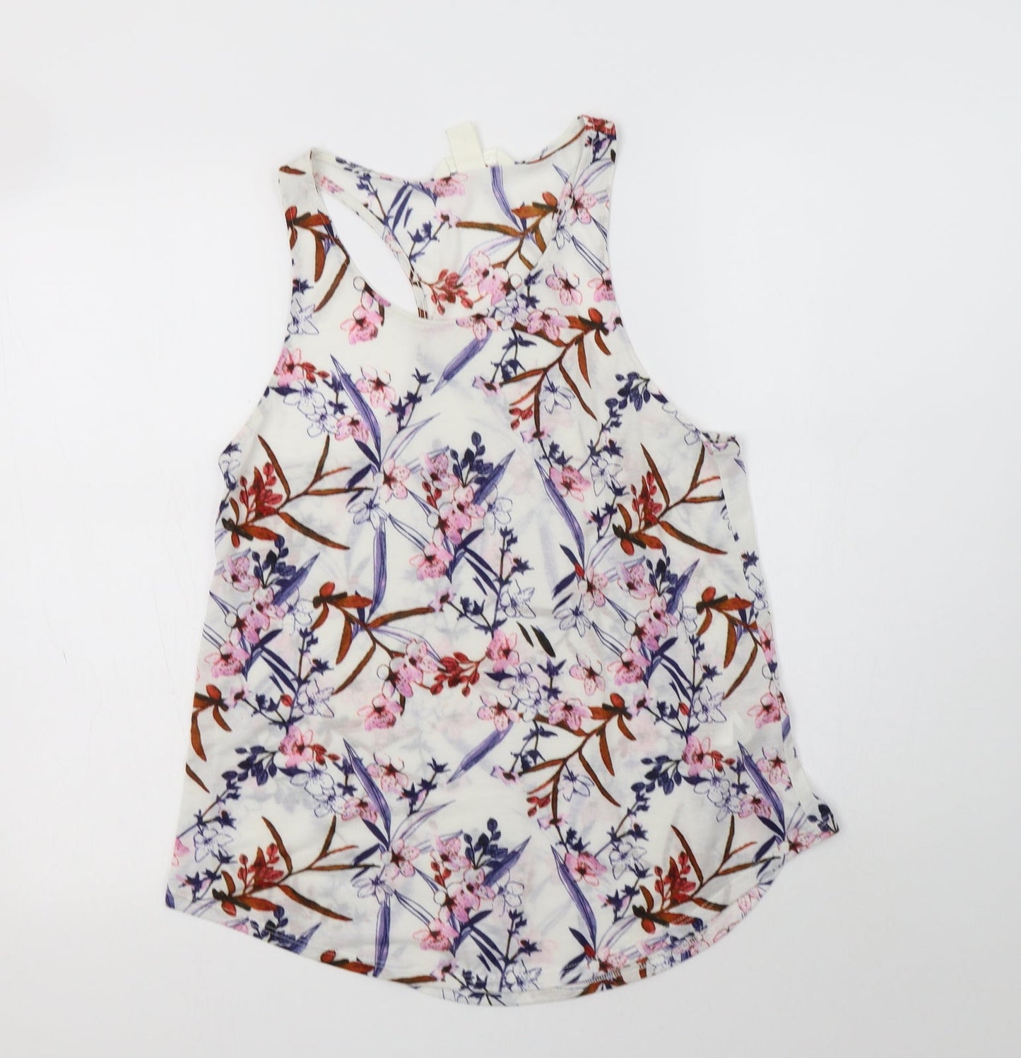 Womens UK Size S H&M White Basic Tank