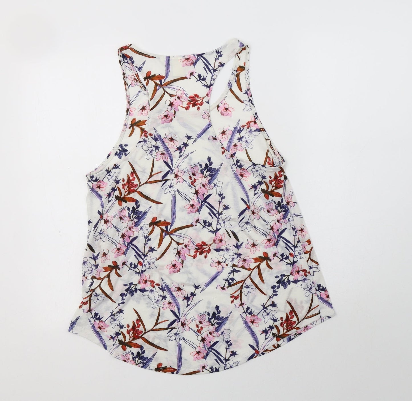 Womens UK Size S H&M White Basic Tank