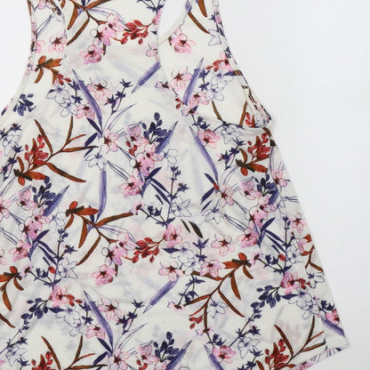 Womens UK Size S H&M White Basic Tank
