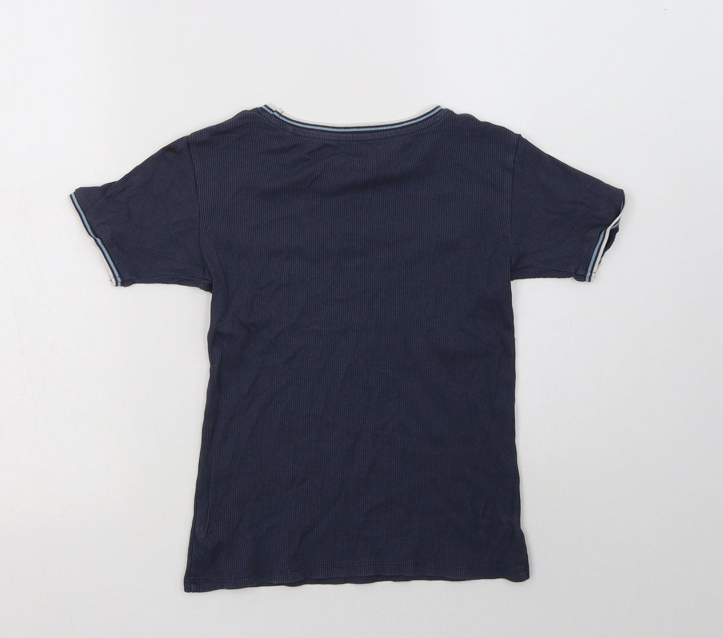 NEXT Boys Blue  Cotton Basic T-Shirt Size 9 Years Crew Neck