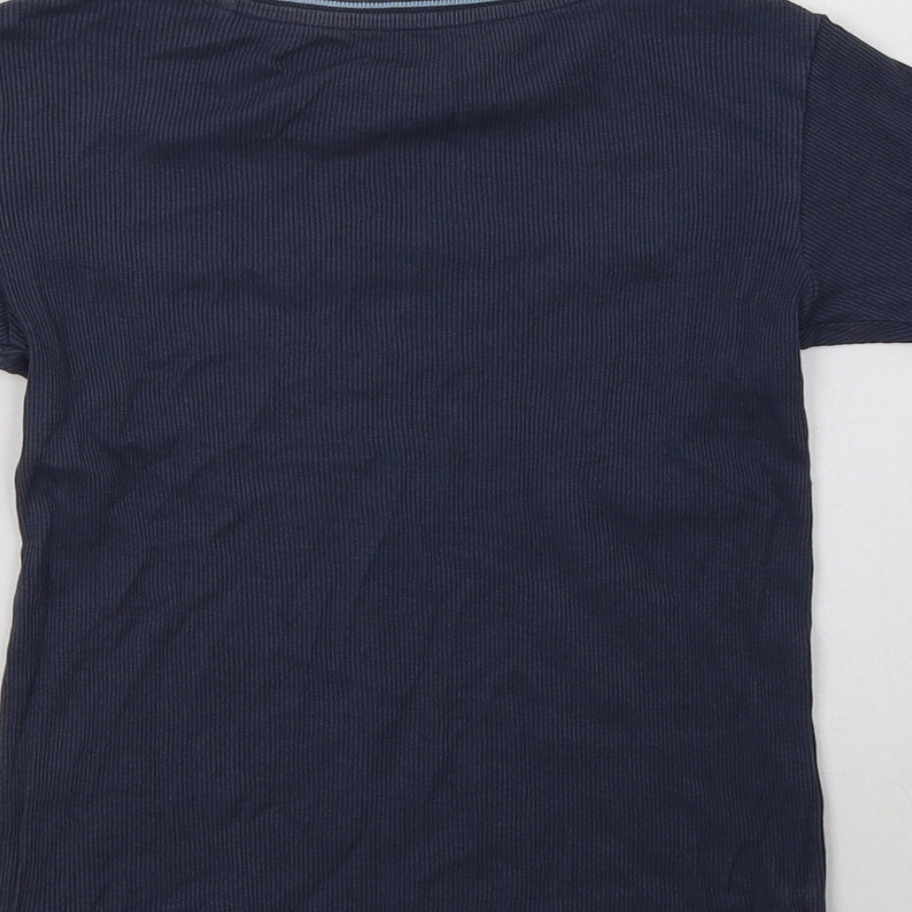 NEXT Boys Blue  Cotton Basic T-Shirt Size 9 Years Crew Neck